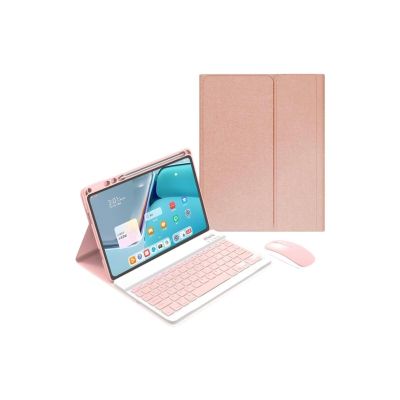 Keyboard Case for Huawei Matepad 11.5S/11.5/Air 11.5 - Wireless Detachable Keyboard Cover with Pencil Hold, Rechargeable Tablet Mouse, Pink