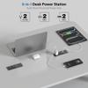 Conference Recessed Power Strip USB C Fast Charging,Furniture Recessed Outlet,Table Power Strip,Flush Mount for Side Table (Black, 65W USB-C Ports) view 2