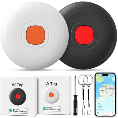 Air Tracker Air 2 Pack Tag Tracker Tag,IP68 Waterproof Smart Tag Locator Keys Finder and Item Locator,Bluetooth Tracker Item Finders with Find My(iOS Only) Track Your Keys,Wallet,Luggage
