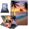 BFDHGQZC Sunset Beach Palm Trees Case for 7" Kindle Paperwhite (12th Generation,2024)&Kindle Colorsoft Signature Edition 7"(2024/2025) 360 Degree Rotating Stand Protective Cover with Auto Sleep/Wake view 1