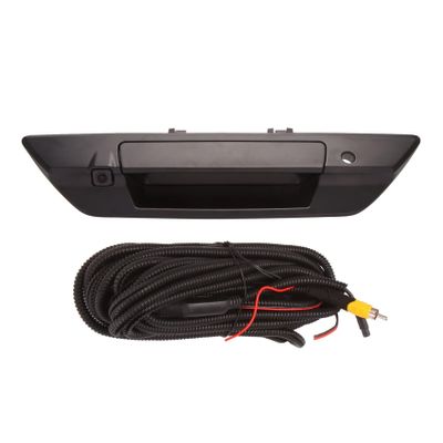Black Car Tailgate Handle Rear View Camera Backup Camera Compatible with Toyota Hilux SR5 M80 2016-2018 69090-0K350