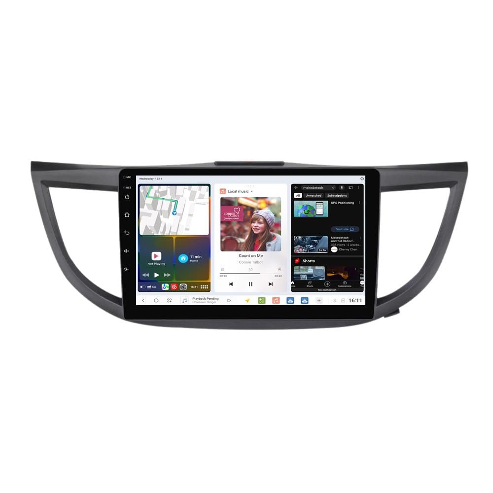 DUDUAUTO DUDU5 Stereo Radio Replacement for Honda CRV 2012-2016 Carplay & Android Auto 9.5 Inch in-Cell Touch Screen Head Unit 3 Mode GPS/Bluetooth/Customized Layout 8-Core 4GB+ 32GB