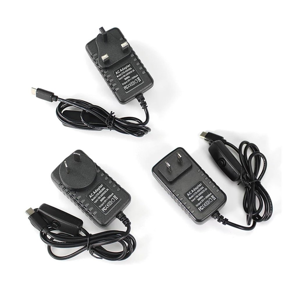 100V~240V 50/60Hz 5V 3A Switching Power Supply Button Power Adapter Charger(AU)