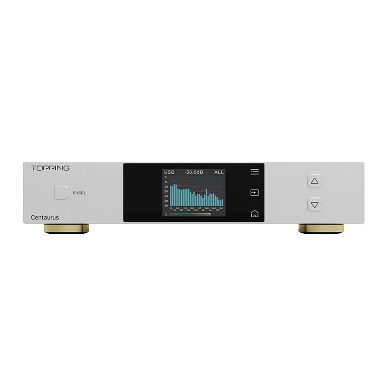 LEAUDIO Topping Centaurus Decoder Fully Balanced R2R DAC Support LDAC DSD512 PCM768kHz Plug and Play (Silver)