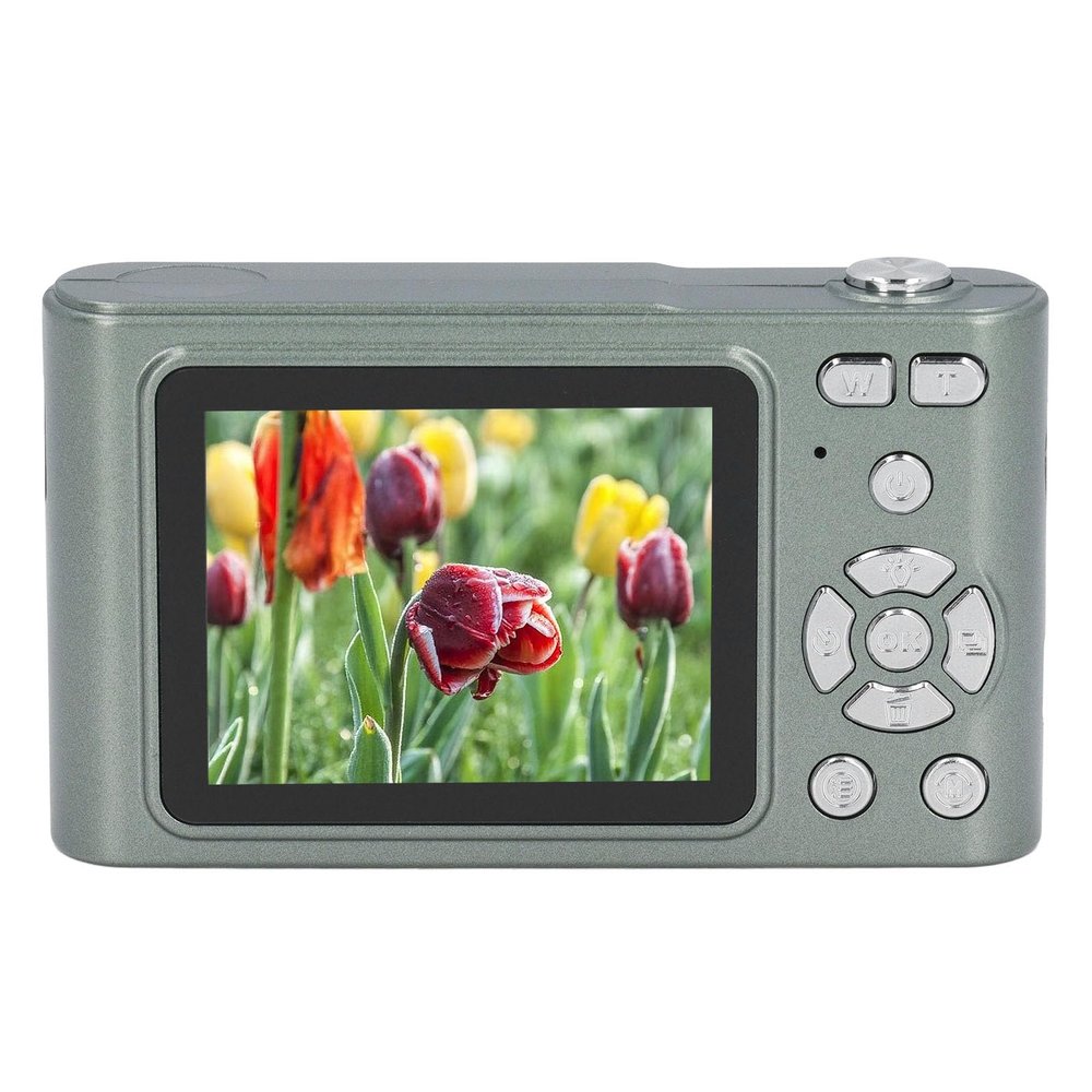 HD Vintage Digital Camera, Intelligent Prevent Shake 48MP 2.4in Digital Camera Portable for Photography (Green)