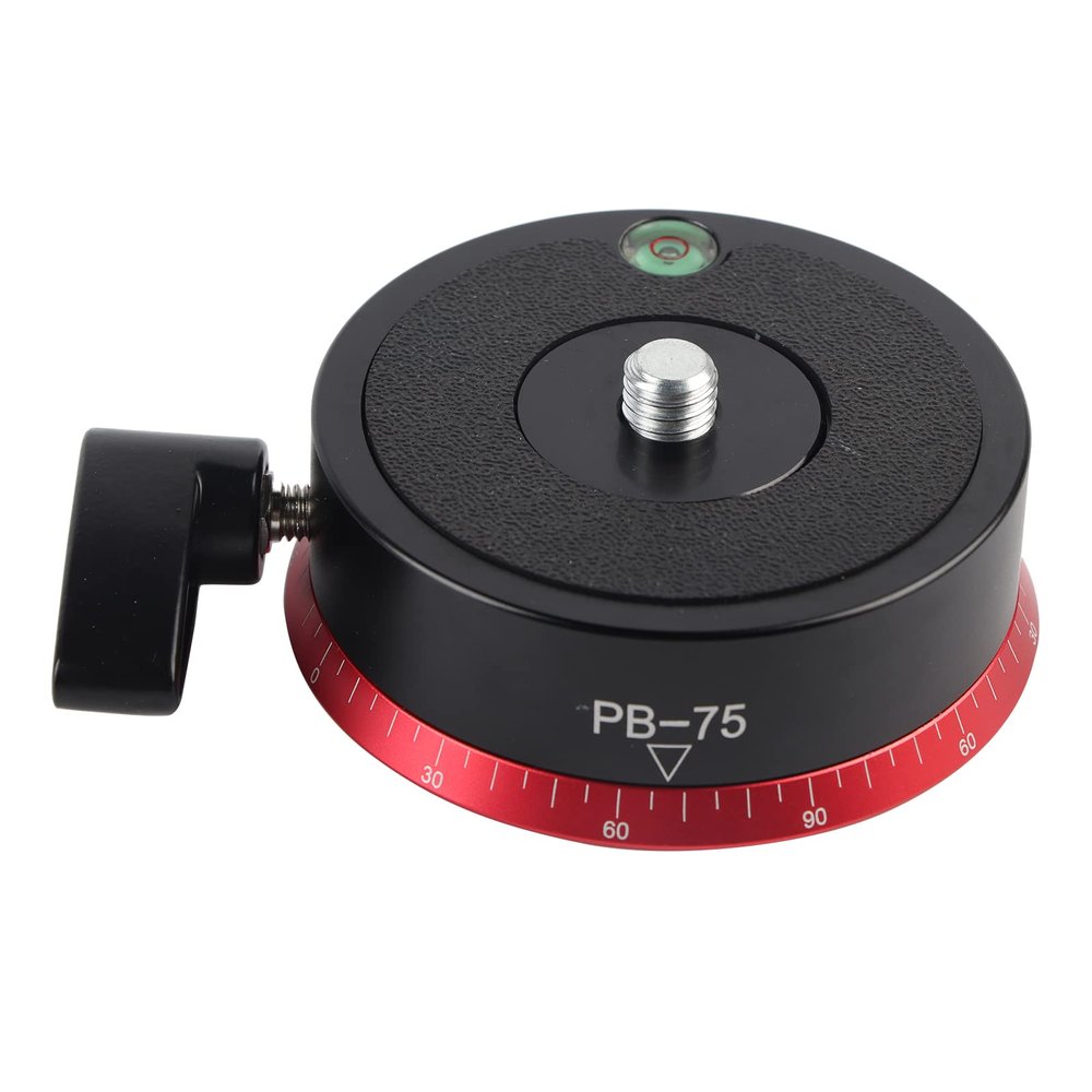 Mtlavishness Tripod Camera Pan Base 973 Aluminum Alloy Panorama Tripod with Bubble and 3 8 Inch Screw