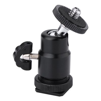 Mtlavishness Ballhead 843 Back 1 4 Inch Screw Camera Tripod Ballhead Hot Shoe Adapter Accessory for Digital Camera
