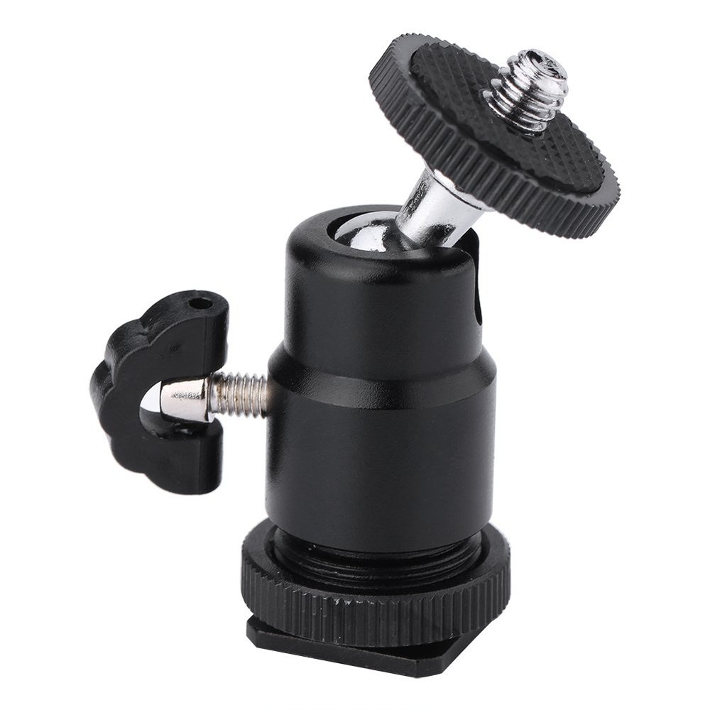 Mtlavishness Ballhead 843 Back 1 4 Inch Screw Camera Tripod Ballhead Hot Shoe Adapter Accessory for Digital Camera