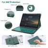 IVEOPPE KeyboardCase for iPad Air 13 (M2 2024/M3 2025) & iPad Pro 12.9 inch (3th/4th/5th/6th Generation), 7 ColorBacklit, WirelessDetachable BluetoothKeyboard with Auto Sleep/Wake Function, DeepGreen view 4
