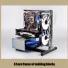 Dsmsseym - PC Frame Test Bench, ITX ATX MATX PC Motherboard Case Frame Open Air Case Water Cooling Fan Chassic (Black) view 4