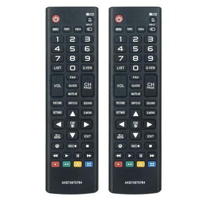 2 Pack AKB73975784 Replace Remote fit for LG LCD LED Smart TV AKB74475411 AKB74915349 AKB74915380 AKB74915389 32LF550B 42LF5500 49LF5400 49LF5500 55LF5500 32LF5600 42LF5600 50LF6000 55LF6000 60UF6700