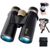 10x42 HD Binoculars for Adults High Powered with Phone Adapter and Tripod, Super Bright BAK4 Prism Waterproof Compact Binoculars for Bird Watching Hunting Stargazing Hiking Cruise Travel view 1