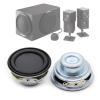 HYROOY 2Pcs 40MM Full Speakers 4 5W Enthusiast Flat Rubber HiFi Black view 2