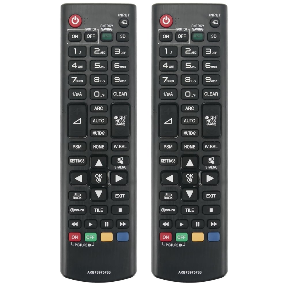 2 Pack AKB73975763 Replace Remote fit for LG Monitor Signage 43SM5C 32SM5C 55SM5C 65SM5C 43SM3C 49SM3C 55SM3C 32SM5KC 43SM5KC 49SM5KC 55SM5KC 65SM5KC 49SM5CB47 LS55A5B 49SM5CB47 LS55A5B 32SM5KC-B