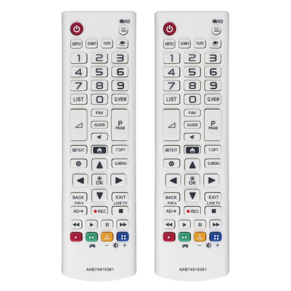 2 Pack AKB74915361 Replace Remote Control fit for LG TV AKB74915368 AKB74915360 55UF6800 55UF6800-UA 22MT41DF 22MT41DW 24MT41DF 24MT41DW 28MT41DF 28MT41DW 28MT41DF-PZ 24MT41DW-WZ