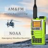 2 Pack QUANSHENG UV-K5(8) Walkie Talkie 512K Expansion Upgrade Long Range UV-K6 Two Way Radio NOAA Weather Forecast AM FM Ham Radio UV-K5 8 USB-C Charging Green view 2