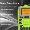2 Pack QUANSHENG UV-K5(8) Walkie Talkie 512K Expansion Upgrade Long Range UV-K6 Two Way Radio NOAA Weather Forecast AM FM Ham Radio UV-K5 8 USB-C Charging Green view 3