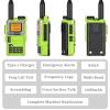 2 Pack QUANSHENG UV-K5(8) Walkie Talkie 512K Expansion Upgrade Long Range UV-K6 Two Way Radio NOAA Weather Forecast AM FM Ham Radio UV-K5 8 USB-C Charging Green view 4