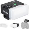 Godox iM30 Mini Camera Flash with Diffuser GN 15 7 Levels Flash Power CCT 6500K200K Mini Flash Speedlite 230 Full-Power Flashe for Canon Sony zv1 zve10 Ricoh gr3 Nikon Fuji Olympus Camera view 1