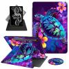 ACWDMKH Case for Samsung Galaxy Tab S9 FE 5G 10.9 Inch/Galaxy Tab S9 11 Inch 2023,360 Degree Rotating Swivel PU Leather Stand Slim Flip Folio Cover with Auto Wake/Sleep,Glitter Sea Turtle view 1