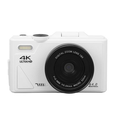 4K Digital Camera for Photography, 64MP Autofocus Vlogging Camera, 18x Digital Zoom Anti Shake Compact Small Camera with 3 Inch Flip Screen, for Teenagers, Beginners, Adults