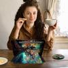 ACWDMKH Case for Samsung Galaxy Tab S9 FE 5G 10.9 Inch/Galaxy Tab S9 11 Inch 2023,360 Degree Rotating Swivel PU Leather Stand Slim Flip Folio Cover with Auto Wake/Sleep,Colorful Tree view 3