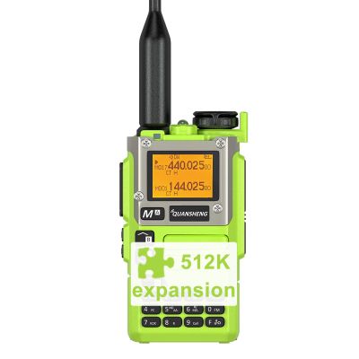 QUANSHENG UV-K5(8) Walkie Talkie 512K Expansion Upgrade Long Range UV-K6 Two Way Radio NOAA Weather Forecast AM FM Ham Radio UV-K5 8 USB-C Charging Green