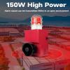 Industrial Siren Alarm 130db IP65 Waterproof Outdoor Loud Horn Indoor 150W Emergency Security Self-Contained Siren with Strobe Light DC24V SLA-900M view 3