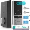 Caroma G2 Smart Lock with Fingerprint Door Lock, Passcode Unlock, APP Remote, Easy Installation, No Monthly Fee, Perfect for Front and Bedroom Doors view 1