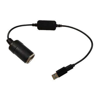5V USB C to 12V Power Converter Cord Boosting Cable for 10W Car Device Portable Adapter Wire with Car Socket