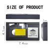 VHS-C Cassette Adapter Compatible with VHS-C SVHS Camcorders Motorized VHS Cassette Converter Not Compatible with 8mm / MiniDV / Hi8 with 4 Pcs Lens Clean Cloth view 2