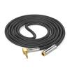 90 Degree Right Angled/Straight Head Cord Male to Female 3.5mm Headphone Mixer Interconnection Cable for Microphone view 1