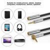 90 Degree Right Angled/Straight Head Cord Male to Female 3.5mm Headphone Mixer Interconnection Cable for Microphone view 2