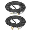90 Degree Right Angled/Straight Head Cord Male to Female 3.5mm Headphone Mixer Interconnection Cable for Microphone view 4