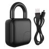 Fingerprint Smart Padlock Lock,New Smart Fingerprint Padlock Anti-Theft Waterproof Safety Dormitory Door Electronic Lock and Biometric Metal Keyless Thumbprint Lock,for Gym Locker, School Locker view 1