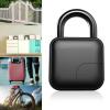 Fingerprint Smart Padlock Lock,New Smart Fingerprint Padlock Anti-Theft Waterproof Safety Dormitory Door Electronic Lock and Biometric Metal Keyless Thumbprint Lock,for Gym Locker, School Locker view 3