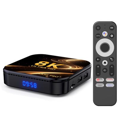 Android 14.0 TV Box, TX98 PRO + Smart TV Box RK3258 Quad-Core 64-Bit ARM Cortex-A53 Support 8K/4K 2.4/5.0Ghz WiFi BT4.0 100/1000M Ethernet HDMI 2.0 H.265 Set Top Box,4gb+32gb