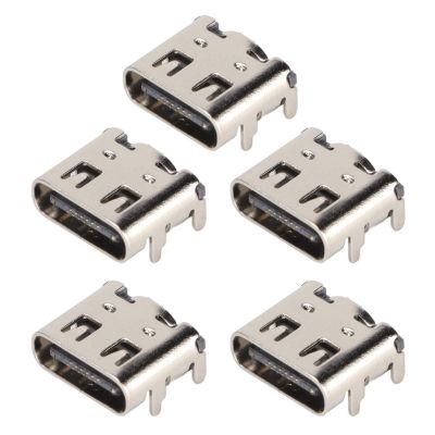 5pcs Game Handle Charging Port, Type C Interface Replacement Gamepad Charging Socket Ports, Good for Original Port Damaged, and Secure fit