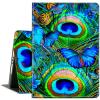 ACWDMKH for iPad Pro 13 Inch Case 2024 M4,PU Leather Slim Folio Adjustable Stand Smart Cute Cover with Auto Wake/Sleep Case for iPad Pro 13 Inch 2024,Peacock Feathers view 1