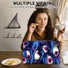 ACWDMKH for iPad Pro 13 Inch Case 2024 M4,PU Leather Slim Folio Adjustable Stand Smart Cute Cover with Auto Wake/Sleep Case for iPad Pro 13 Inch 2024,Funny Blue Eye view 3