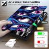 ACWDMKH for iPad Pro 13 Inch Case 2024 M4,PU Leather Slim Folio Adjustable Stand Smart Cute Cover with Auto Wake/Sleep Case for iPad Pro 13 Inch 2024,Funny Blue Eye view 4
