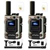 Global Walkie Talkies 4G PoC Two Way Radios Unlimited Range PTT Radio Long Range Communicator for Family, Company, Logistics(2pcs with SIM) view 1