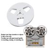 1/4 Inch Empty Tape Reel, 3 Holes 5 Inch Universal Open Reel Sound Tape Empty Reel, Low Noise Aluminum Alloy Empty Take Up Reel to Reel Small Hub for NAGRA, for Studer view 2