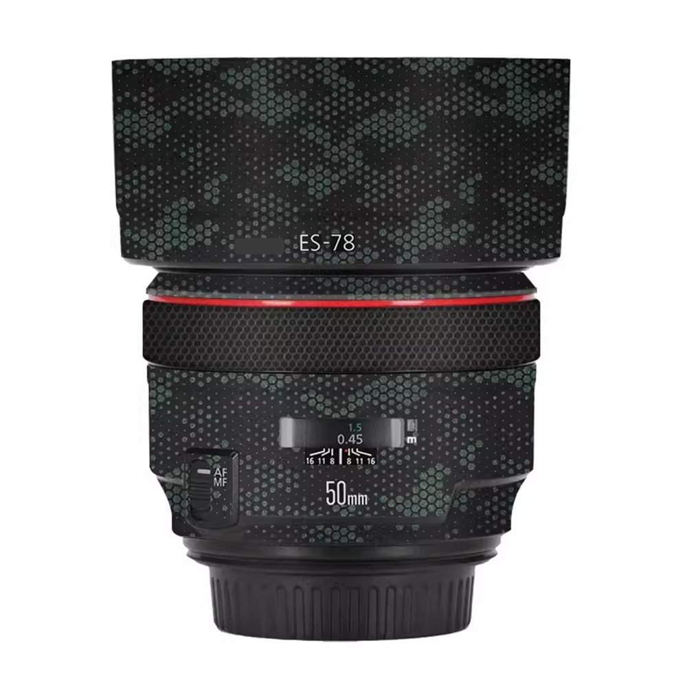Camera Skin Wrap Lens Skins Protector Anti-Scratch Coat Wrap Cover Sticker for Canon EF 50mm F 1.2L USM 50 1.2(Mamba Green)