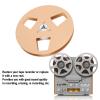 1/4 Inch Empty Tape Reel, 3 Holes 5 Inch Universal Open Reel Sound Tape Empty Reel, Low Noise Aluminum Alloy Empty Take Up Reel to Reel Small Hub for NAGRA, for Studer (Gold) view 2