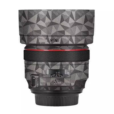 Camera Skin Wrap Lens Skins Protector Anti-Scratch Coat Wrap Cover Sticker for Canon EF 50mm F 1.2L USM 50 1.2(Triangle Titanium)