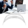 Asixxsix Acrylic Vertical Laptop Stand for Desk, Multi Angle Adjustable Invisible Desktop Notebook Dock,Vertical Laptop Holder Space Saving Organizer for Home Office Desk view 3