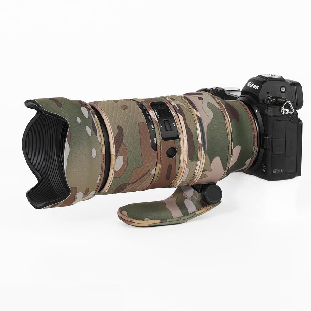 CHASING BIRDS Lens Camouflage Waterproof Coat for TAMRON 50-400mm F4.5-6.3 DI III VC VXD A067 Rainproof Lens Protective Cover (Desert Camouflage,E-Mount)