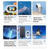 Thumb Action Camera, 1080P Tiny Size Video 2MP Small Body Camera 120 Degree Lens DV Vlogging Camera Wearable Action Body Cam for Outdoor Riding Pet Recording Cycling (White) view 2