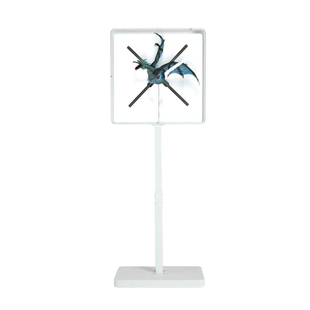 3D Hologram Fan with Wardrobe, 58CM Metal Protective Cover